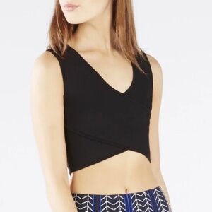 BCBGMAXAZRIA Janell Crop Top in Black